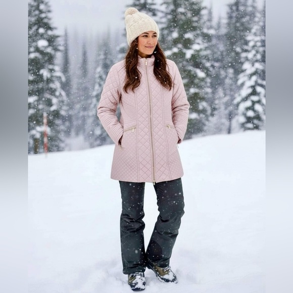 Via Spiga Jackets & Blazers - Via Spiga Women's Pink Quilted Jacket